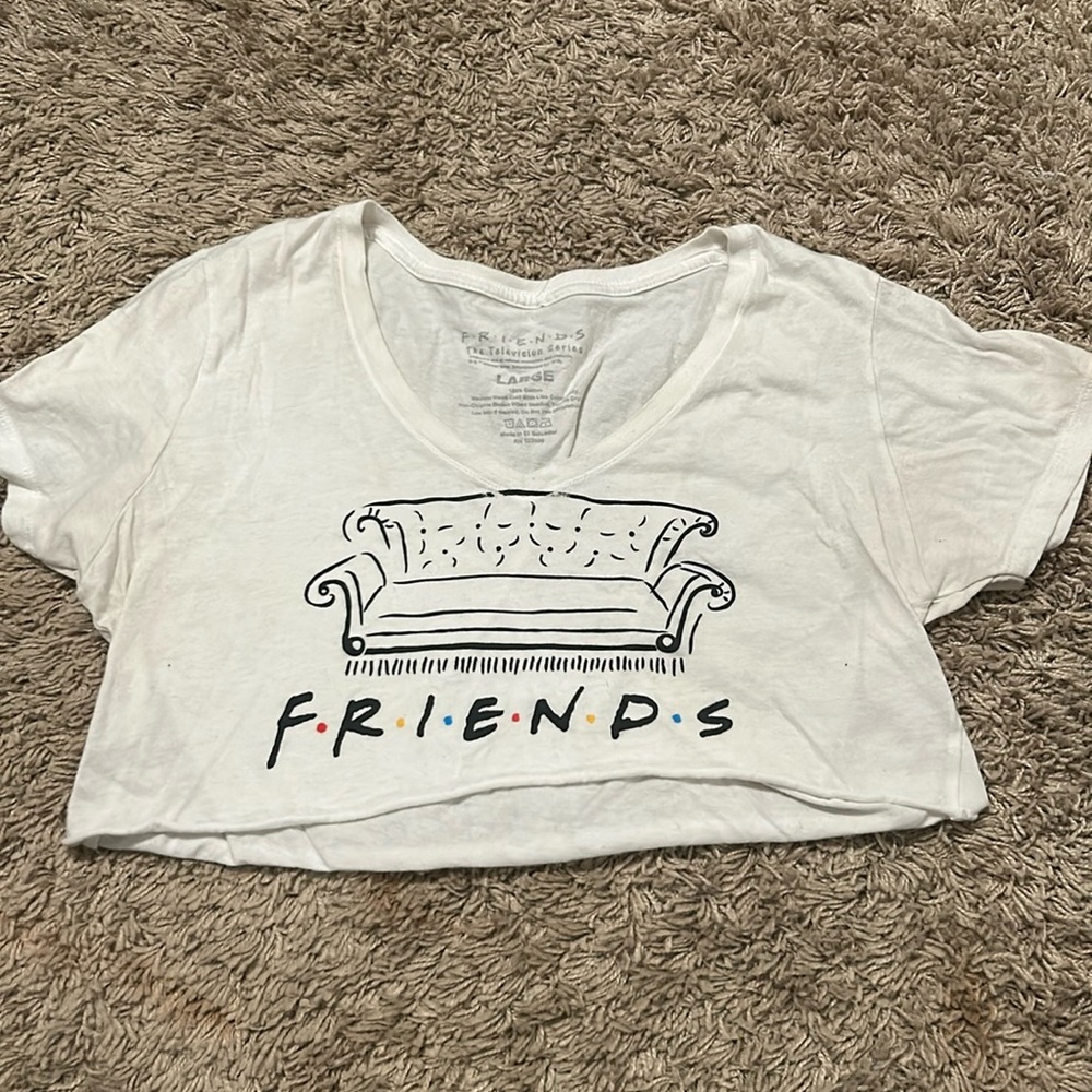 Friends Crop Top Size Large